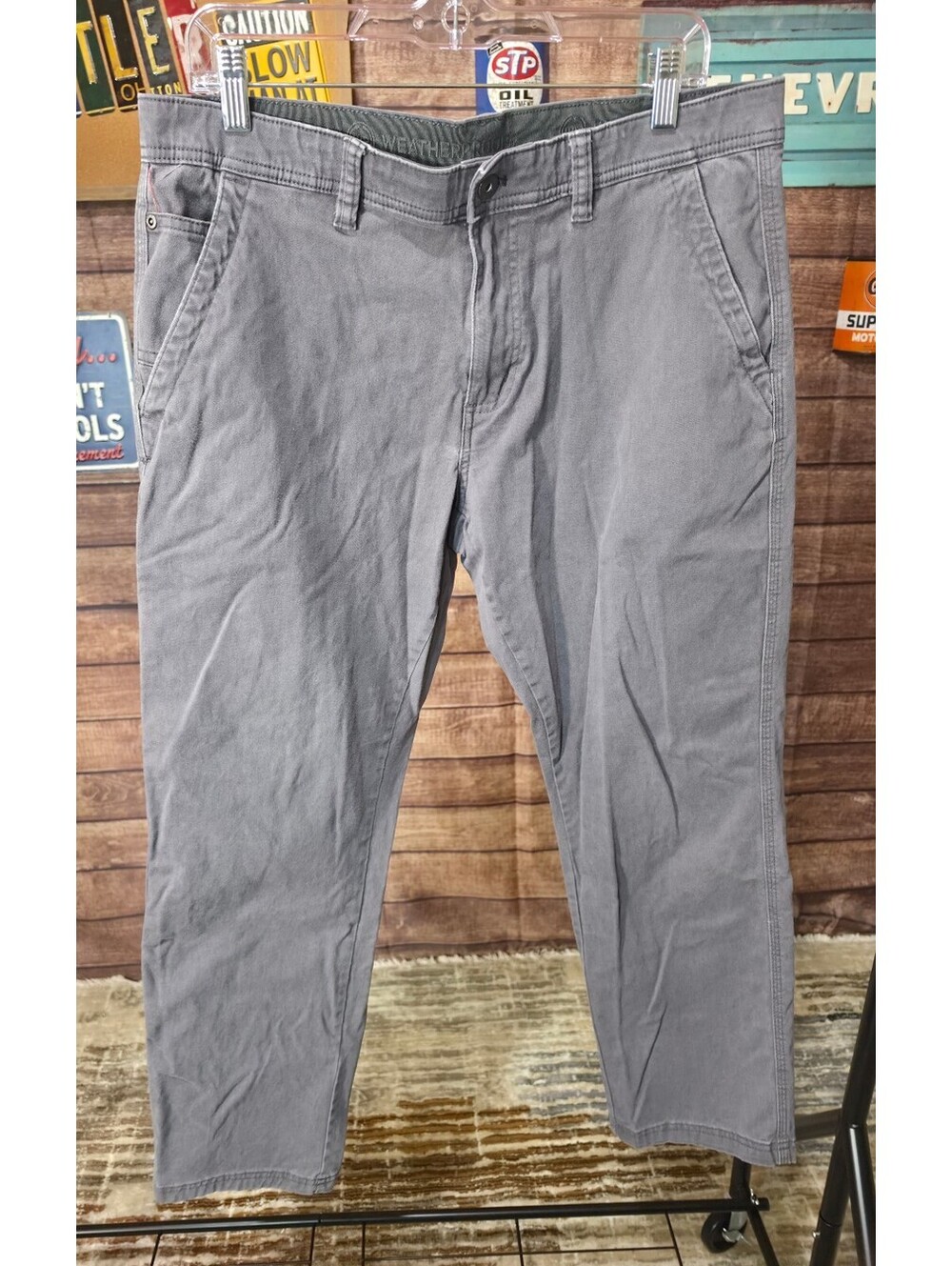 Weatherproof Men’s Gray Cotton Blend Pants Size 34x30